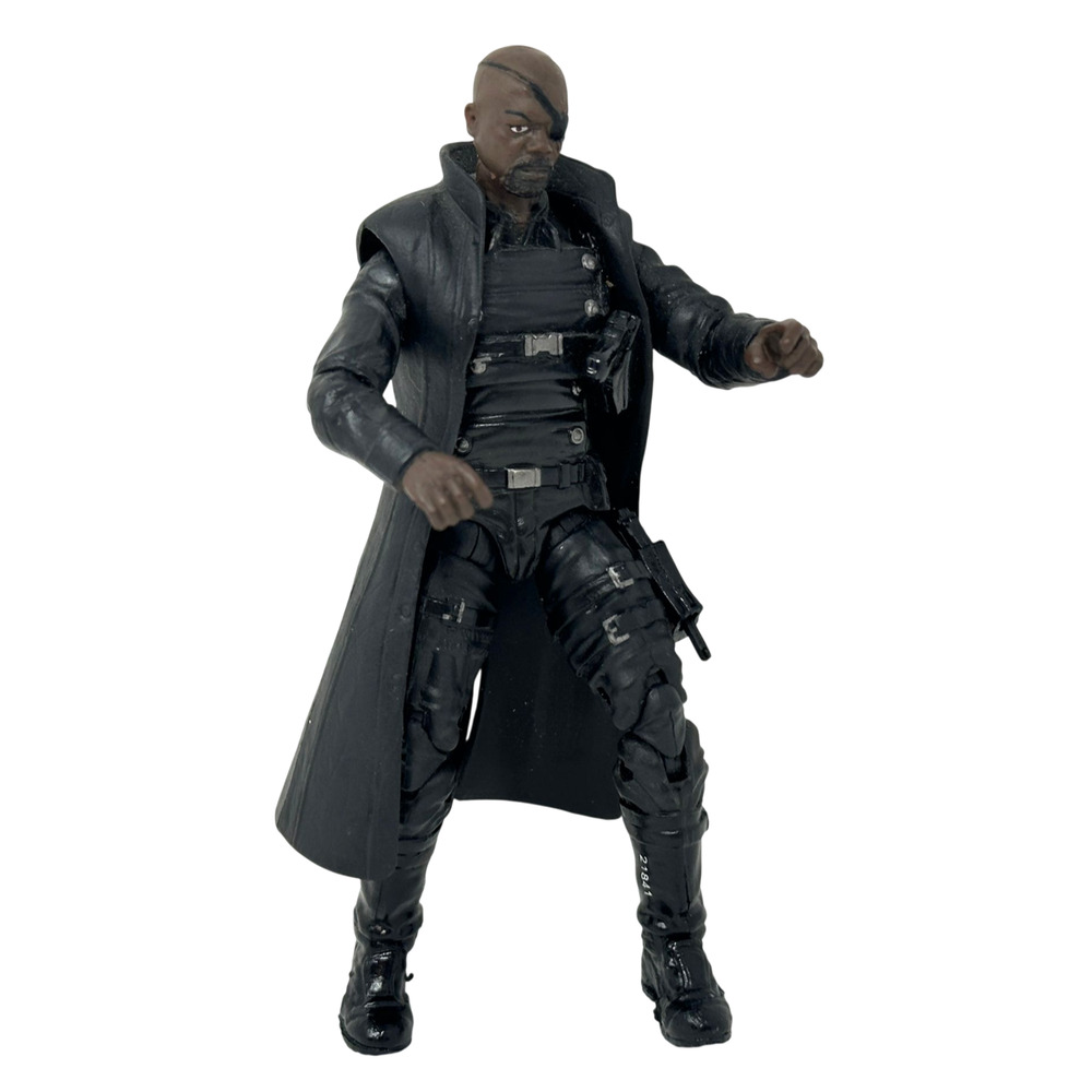 Hasbro Marvel Avengers 4" Assault Squad Nick Fury Action Figure MCU Loose #A0044